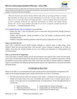 Director of Licensing Standard of Practice