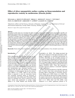 Effect of silver nanoparticle surface coating on bioaccumulation and