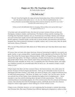 The Teachings of Jesus