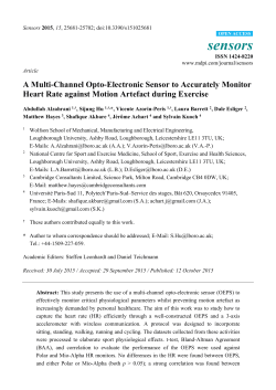 A Multi-Channel Opto-Electronic Sensor to Accurately Monitor Heart