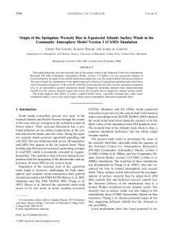Origin of the Springtime Westerly Bias in Equatorial