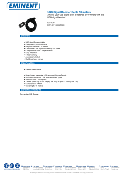 USB Signal Booster Cable 10 meters