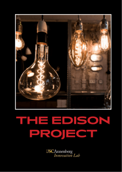 the edison project - Annenberg Innovation Lab