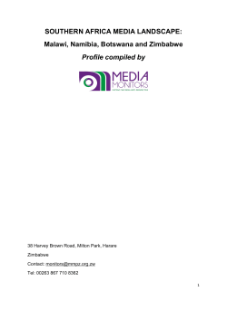 SOUTHERN AFRICA MEDIA LANDSCAPE