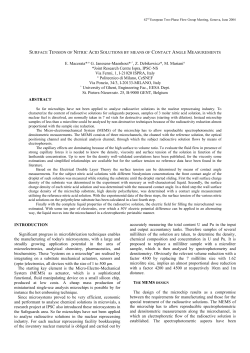 SURFACE TENSION OF NITRIC ACID SOLUTIONS BY MEANS OF