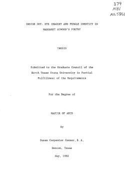 INSIDE OUT: EYE IMAGERY AND FEMALE IDENTITY IN