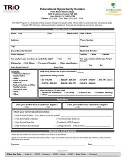 EOC Application - Palm Beach State College
