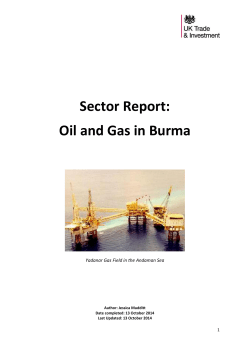 Research - Oil and Gas - British Chamber of Commerce Myanmar