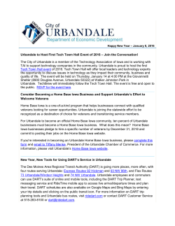 Urbandale to Host First Tech Town Hall Event of 2016 &ndash; Join the