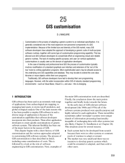 25. GIS customisation