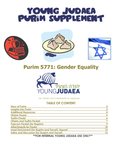 Purim Planning Kit
