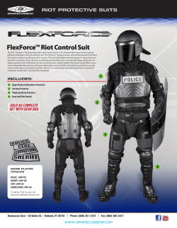 FlexForce&trade; Riot Control Suit