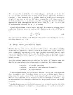 4.7 Pions, muons, and nuclear forces