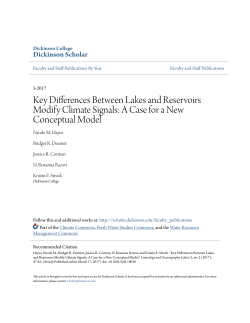 Key Differences Between Lakes and Reservoirs
