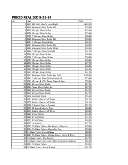 prices realized 8-21-14