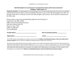 Meaningful Use - Clinical Content Consultants