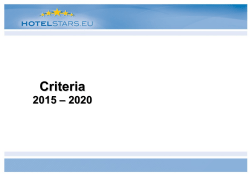 catalogue of criteria: 2015