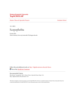 Scopophobia - TopSCHOLAR