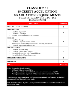 class of 2017 18-credit accel option graduation requirements