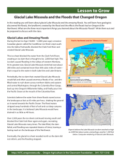 Missoula Floods, by Oregon Ag In The Classroom