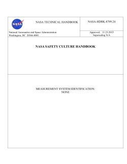 NASA Safety Culture Handbook