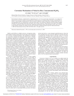 Corrosion Mechanism of Nickel in Hot, Concentrated H2SO4