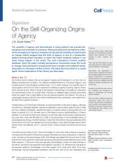 Paper 1 - MBE Erice, Italia - International School on Mind, Brain and