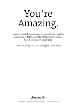 You`re now part of a special group of people, who