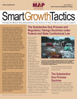 Due Process and Regulatory Takings