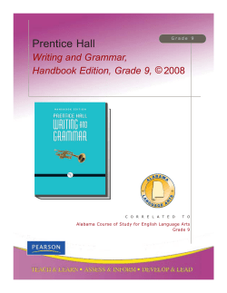 Prentice Hall Writing and Grammar, Handbook