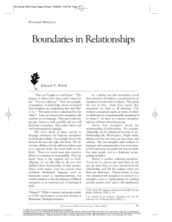 Boundaries in Relationships
