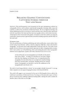 breaking Graphic Conventions: Capturing Stories