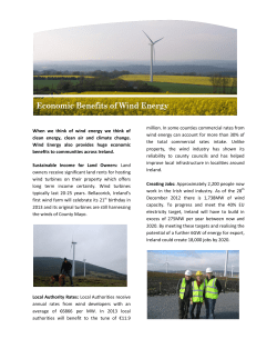 Economic Benefits of Wind Energy