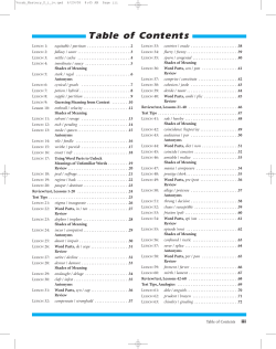 Table of Contents - Phoenix Learning Resources