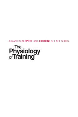The Physiology of Training