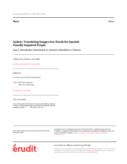 Audesc: Translating Images into Words for Spanish Visually