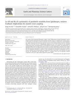 Lu&ndash;Hf and Re&ndash;Os systematics of peridotite xenoliths from