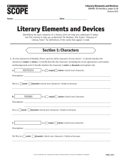 Literary Elements and Devices