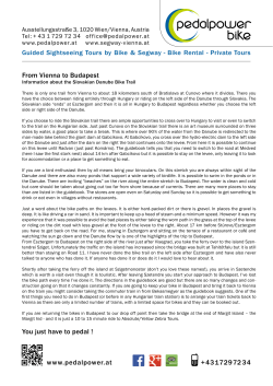 From Vienna to Budapest