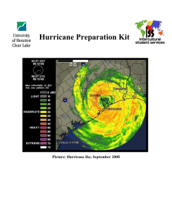Hurricane Preparation Kit - University of Houston