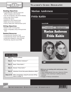 Marian Anderson, Frida Kahlo TG