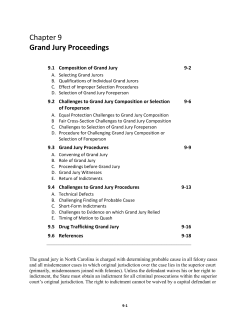 Chapter 9 Grand Jury Proceedings