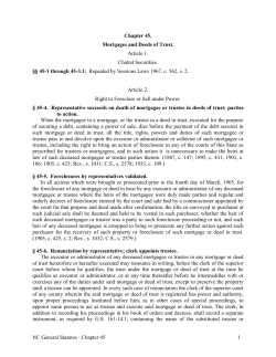 NC General Statutes - Chapter 45 1 Chapter 45. Mortgages and