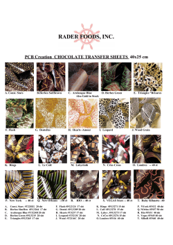 PCB Creation CHOCOLATE TRANSFER SHEETS 40x25 cm