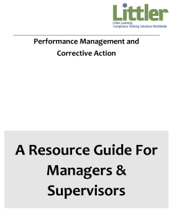 Documenting Employee Performance and Corrective Action