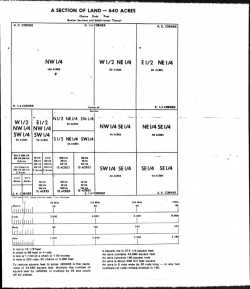 a section of land - 640 acres