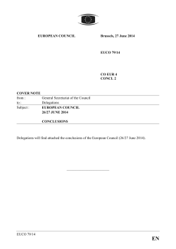 European Council (26/27 June 2014)