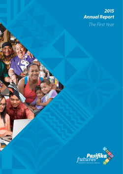 2015 Annual Report The First Year