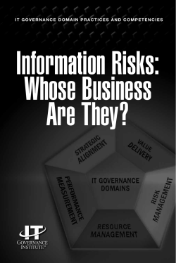 Information Risks-Whose Business are They?
