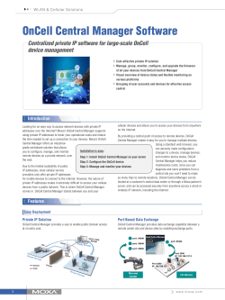OnCell Central Manager Software